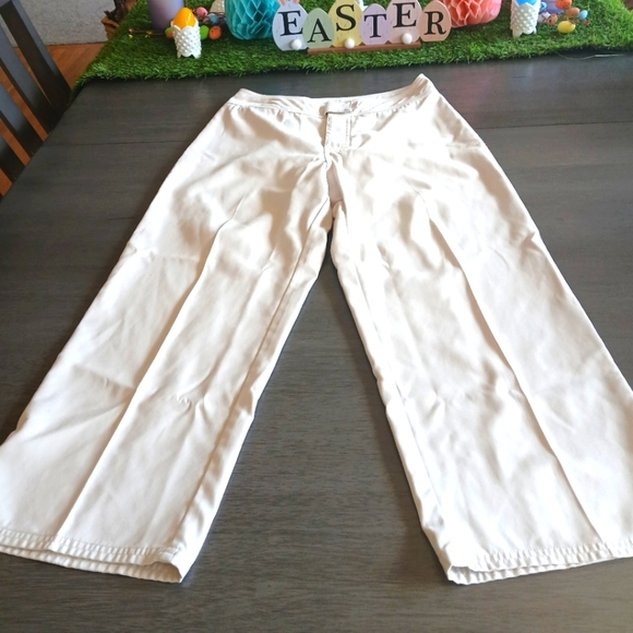 Patagonia Pants - Patagonia Cream Wide-Leg Pants Like New Size 4